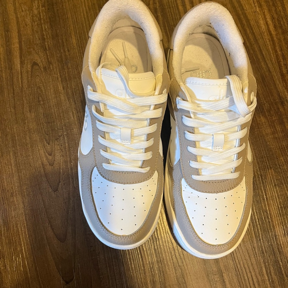 ALO Yoga White and Tan Athletic Shoes - Picture 2 of 10